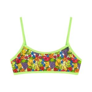 NWOT Beanie & Bear Girl Swimsuit Top | Neon Green | 6-12M
